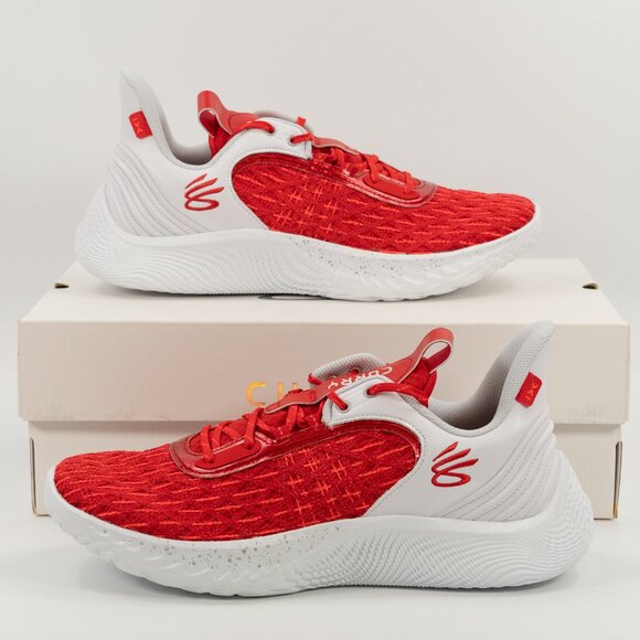 Under Armour Team Curry 9 Flow White Team Red 3025631-100 Basketball Multi Size main image 10